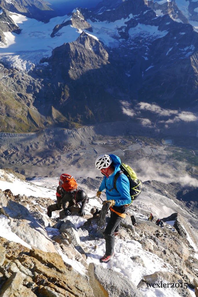 guiding the hornli ridge on the matterhorn zermatt 