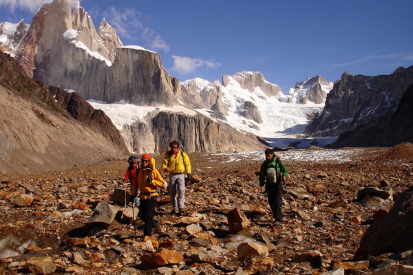 Andrew Querner, Paul Mcsorely, Ian Welsted and Joi Gallant in Patagonia