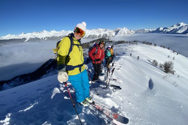 backcountry skiing bow valley canadian rockies mountain guide